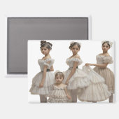 Bailarinas románticas magneet (Voorkant / Achterkant)