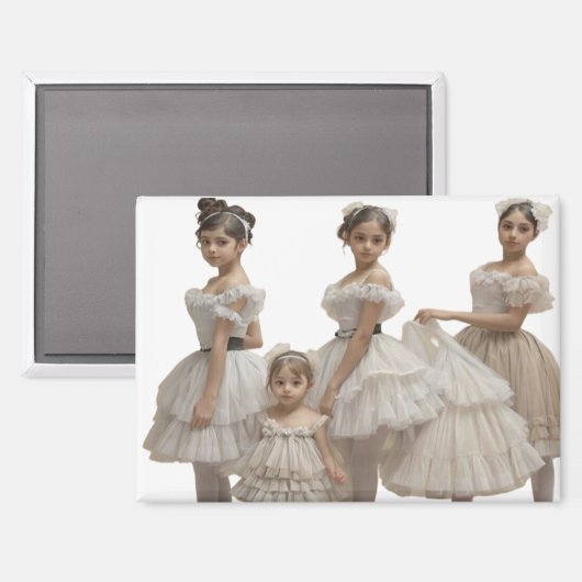 Bailarinas románticas magneet (Voorkant / Achterkant)