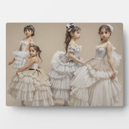 Bailarinas románticas Placa con atril Fotoplaat