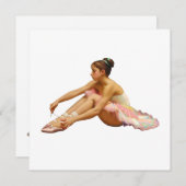 Bailarinas sentadas Tarjeta plana (Voorkant / Achterkant)