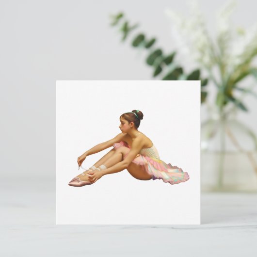 Bailarinas sentadas Tarjeta plana (Staand voorkant)