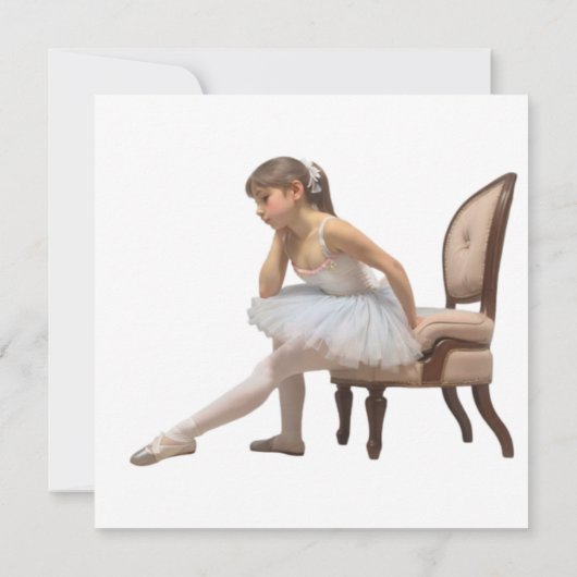 Bailarinas sentadas Tarjeta plana (Achterkant)
