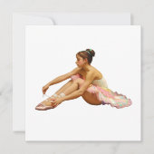 Bailarinas sentadas Tarjeta plana (Voorkant)