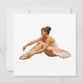 Bailarinas sentadas Tarjeta plana