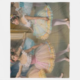 Bailarines detrás del escenario Postcard Fleece Deken