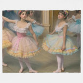 Bailarines detrás del escenario Postcard Fleece Deken (Voorkant (Horizontaal))