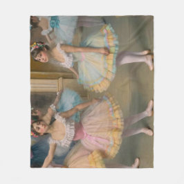 Bailarines detrás del escenario Postcard Fleece Deken