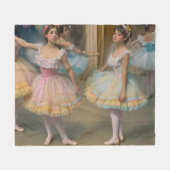 Bailarines detrás del escenario Postcard Fleece Deken (Voorkant (Horizontaal))