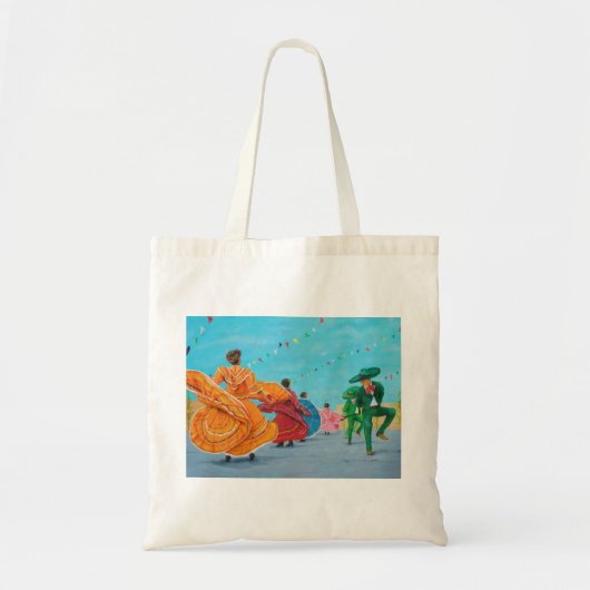 Baile Folklorico Dance Tote Bag (Voorkant)