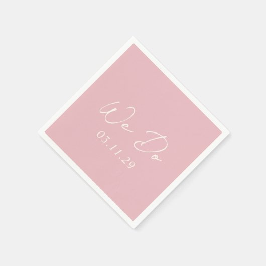 Bailee Roze Moderne bruiloft Servet (Hoek)