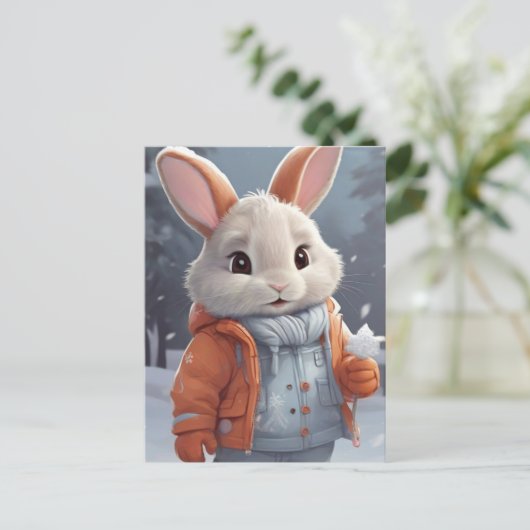 Bailey Bunny Briefkaart (Staand voorkant)