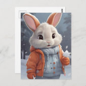 Bailey Bunny Briefkaart (Voorkant / Achterkant)