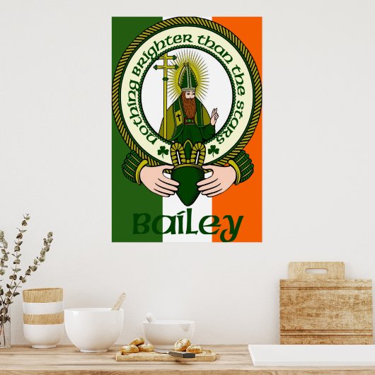 Bailey Clan Motto Poster Print (Keuken)