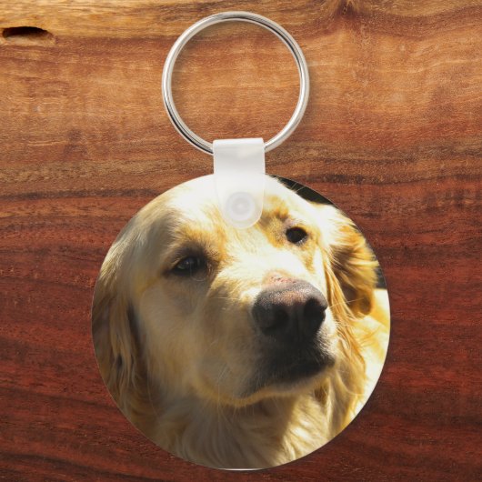 Bailey de Golden Retriever Sleutelhanger (Voorkant)