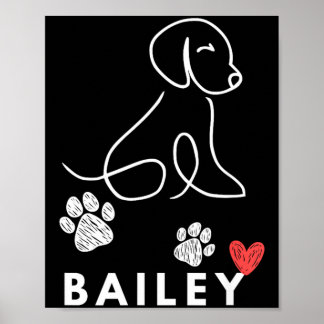 Bailey Dog Nasoverheid Agent schap l Pl overheid Poster