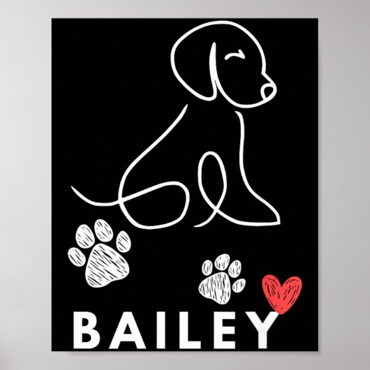 Bailey Dog Nasoverheid Agent schap l Pl overheid Poster (Voorkant)