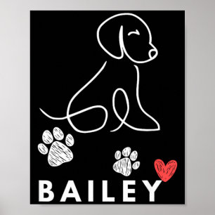 Bailey Dog Nasoverheid Agent schap l Pl overheid Poster