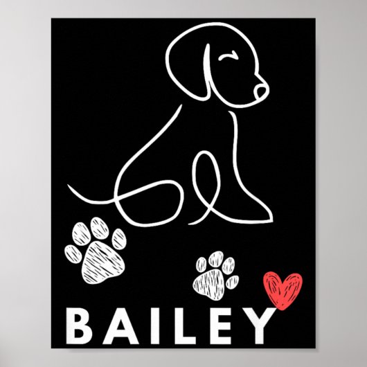 Bailey Dog Nasoverheid Agent schap l Pl overheid Poster (Voorkant)
