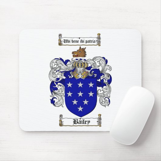BAILEY FAMILY CREST - BAILEY COAT VAN WAPENS MUISMAT (Met muis)