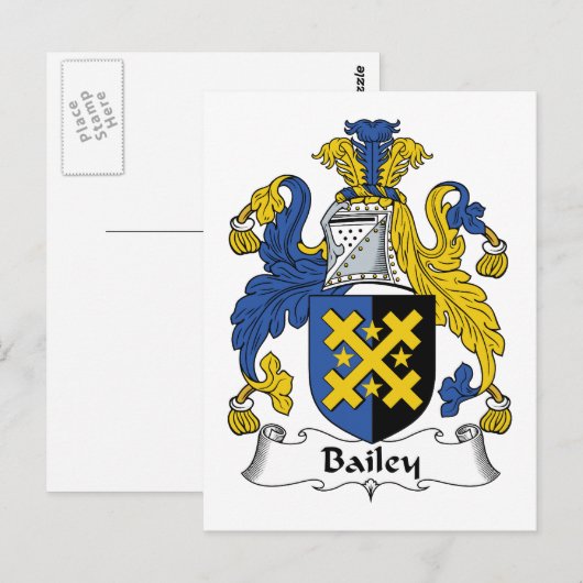 Bailey Family Crest Briefkaart (Voorkant / Achterkant)