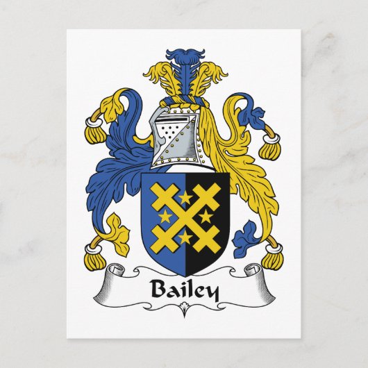 Bailey Family Crest Briefkaart (Voorkant)