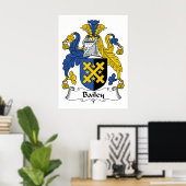 Bailey Family Crest Poster (Thuiskantoor)