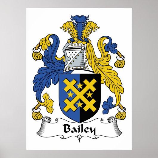 Bailey Family Crest Poster (Voorkant)