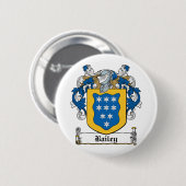 Bailey Family Crest Ronde Button 5,7 Cm (Voorkant /achterkant)