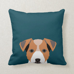 Bailey - Jack Russell Terrier Dog Illustratie Kussen