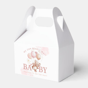 BAILEY Pink Barly Wait Teddy Bear Baby shower Bedankdoosjes