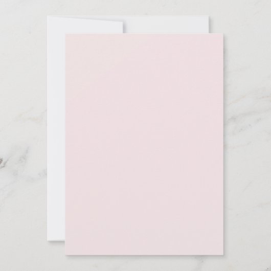 BAILEY Pink Barly Wait Teddy Bear Baby shower Kaart (Achterkant)