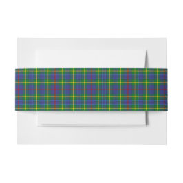 Bailey Schotse Tartan Belly Band Uitnodigingen Wikkel