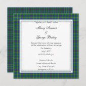 Bailey Scottish Wedding Square Invitation Kaart (Voorkant / Achterkant)