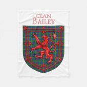 Bailey Tartan Scottish Plaid Lion Rampant Fleece Deken (Voorkant)