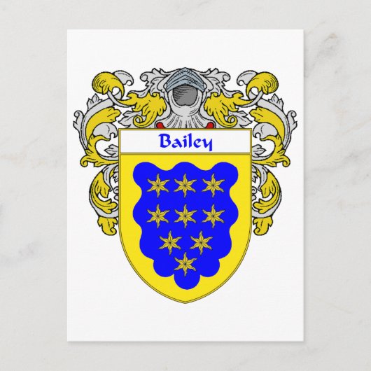Bailey Wapen (Mantled) Briefkaart (Voorkant)