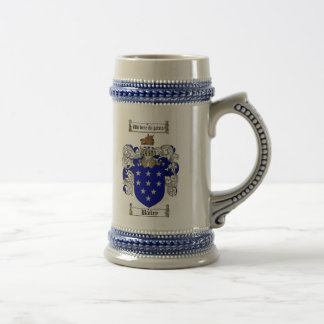 Bailey wapenschild Stein / Bailey Family Crest Bierpul