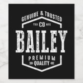 Bailey Wijn Etiket (Enkel label)