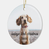 Bailey's Eerste Kerstmis Hond Ornament 2026 (Links)