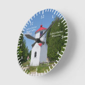 Baileys Harbor Front Range Lights clock Ronde Klok (Hoek)