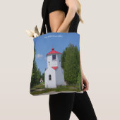 Baileys Harbor Range Lights all over bag Tote Bag (Dichtbij)