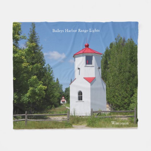 Baileys Harbor Range Lights deken (Voorkant (Horizontaal))