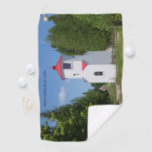 Baileys Harbor Range Lights golfhanddoek (Insitu)