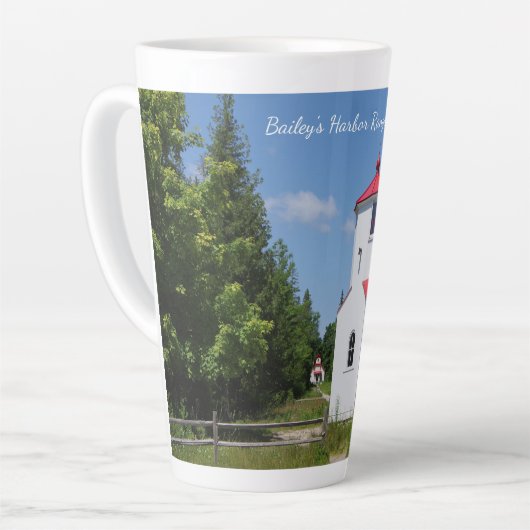 Bailey's Harbor Range Lights Latte Mok (Linkerhoek)