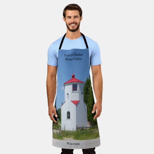 Baileys Harbor Range Lights schort (Gedragen)