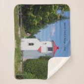Baileys Harbor Range Lights sherpa deken (Voorkant)