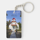 Baileys Harbor Rear Range Light acryl sleutelhange Sleutelhanger (achterkant)
