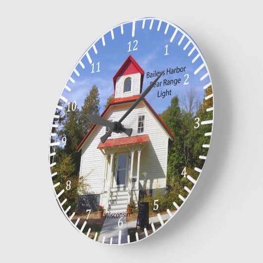 Baileys Harbor Rear Range Light clock Grote Klok (Hoek)