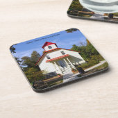 Baileys Harbor Rear Range Light coaster Bier Onderzetter (Linkerzijde)