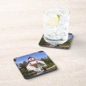 Baileys Harbor Rear Range Light coaster Bier Onderzetter (Rechterzijde)