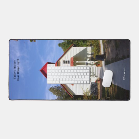 Baileys Harbor Rear Range Light desk mat (Keyboard & Muis)